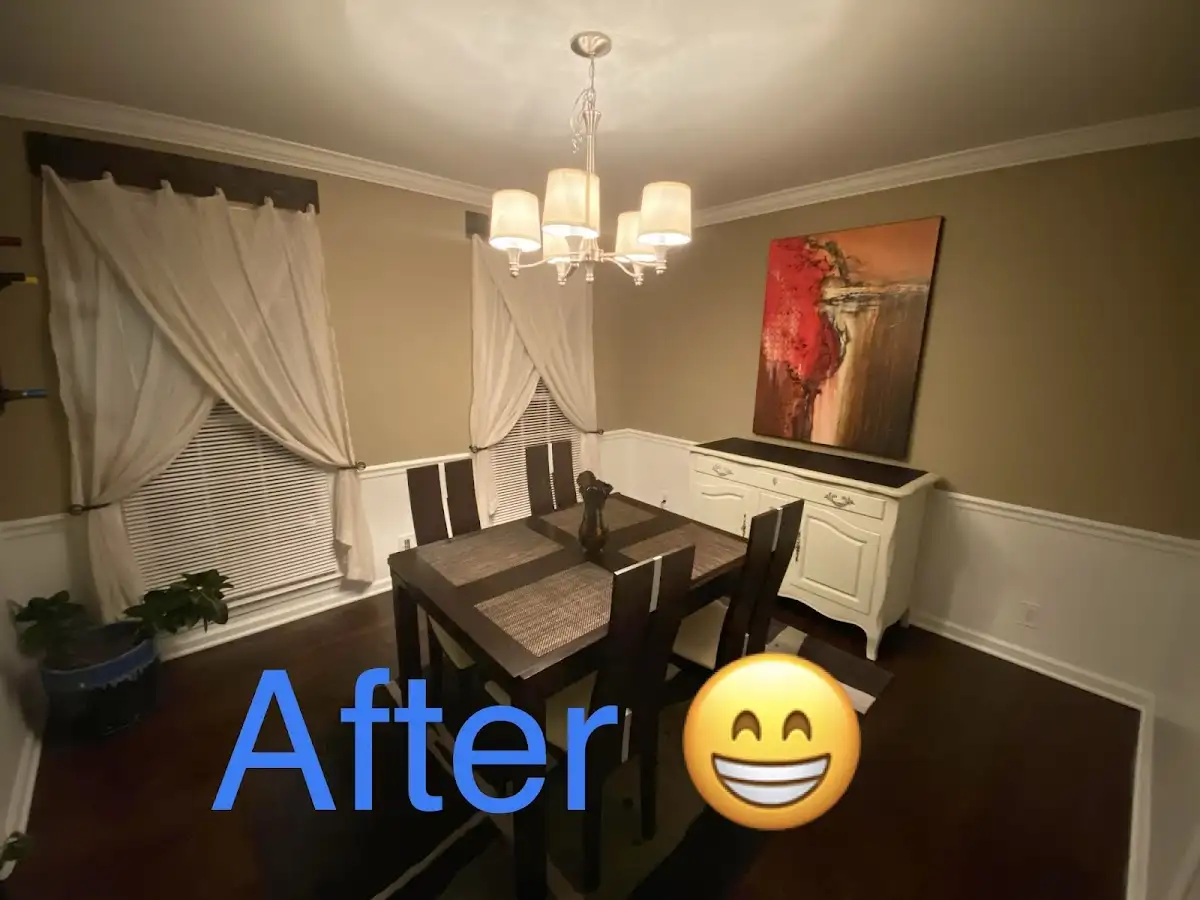 Professional dining room restoration after water damage in South Heidelberg